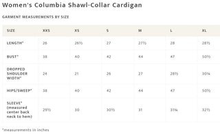 Columbia Shawl Collar Cardigan Sandshell Stripe