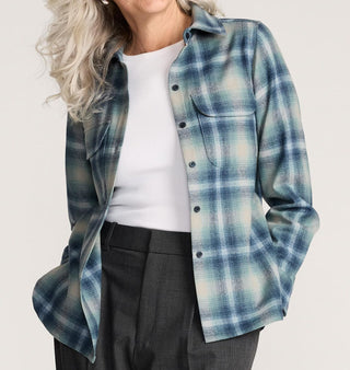 Women's Board Shirt Blue White Ombre