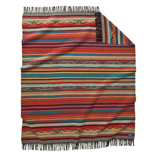 Chimayo Fringed Throw Garnet.