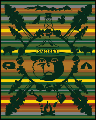 75th Anniversary Smokey Bear Blanket