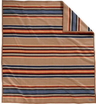 Serape Gray Horse Khaki Blanket
