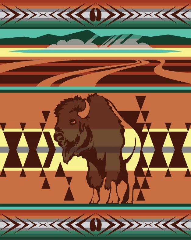 Buy Animals Of The Yellowstone Bison Blanket Jackson Hole Pendleton