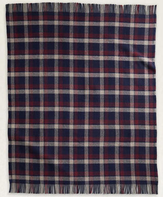 Washable Eco-Wise Throw Kelso Plaid Navy