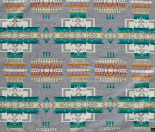 Chief Joseph Fringed Shawl Grey