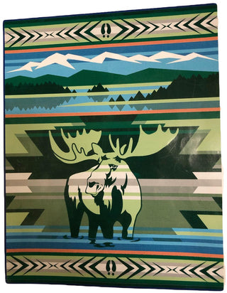 Animals of Yellowstone Series Moose Blanket