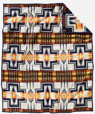 Harding Navy Blanket