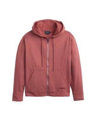 Women's Zip Hoodie Dark Rose With Horse Shoe Graphics