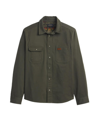 Men's Twill Work Shirt Green Ponderosa
