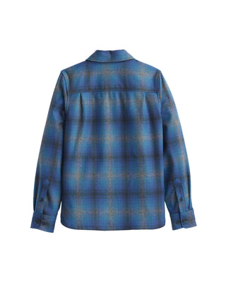 Women's Board Shirt Turquoise/Blue Ombre Plaid