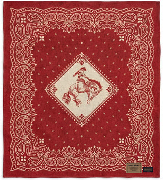 Rodeo Spirit Jacquard Unnapped Throw Blanket