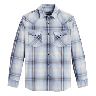 Frontier Shirt Long Sleeve Blue/Black Plaid