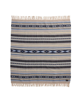 Fringed Jacquard Throw Rio Bravo Blue