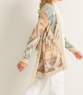 Women's Cheyenne Cotton Cardigan Natural Multi