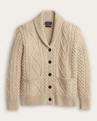 Women's Fisherman Cardigan Driftwood