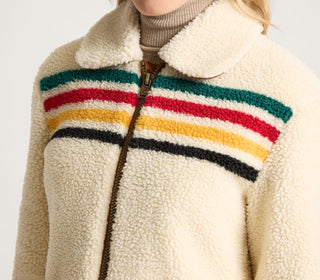 Glacier Sunset Fleece Jacket Ivory