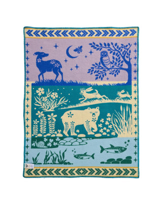 Children's Blanket Folk Forest