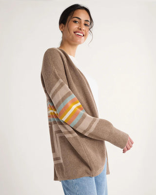 Sierra Springs Harding Cardigan Dark Taupe Heather