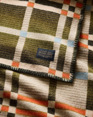 Four Square Throw Slide Mountain Olive