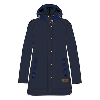Cedar Creek Canvas Cord Trim Parka Navy