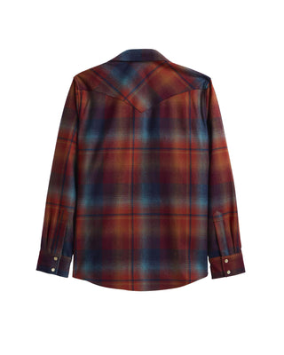Men's Canyon Shirt Maroon Teal