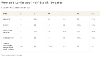 Women's Lambswool Half-Zip Ski Sweater Dark Fir Green