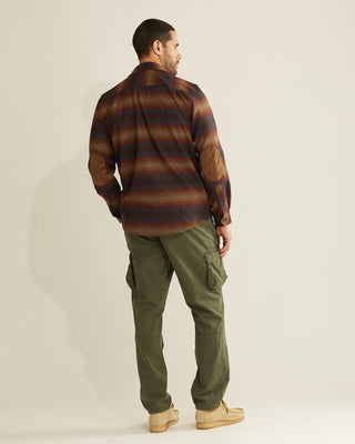 Trail Shirt Brown Ombre Multi Stripe