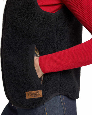 Laurel Zip Front Vest Black