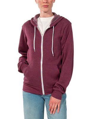 Western Rope Graphic Zip Hoodie Maroon Heather