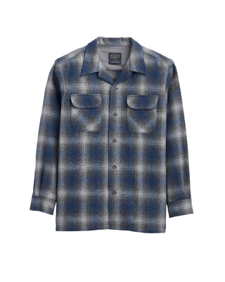 Men's Board Shirt Charcoal Navy Ombre In Regular & Tall