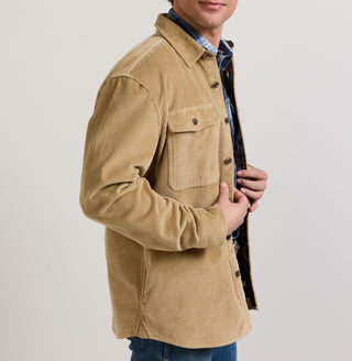 Men's Belmont Corduroy Shirt in Khaki/Lost Trail