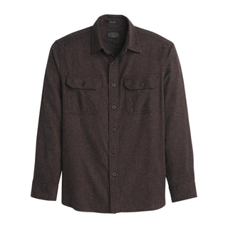Burnside Flannel Shirt Brown Heather
