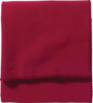 Eco-Wise Washable Wool King Blanket Red