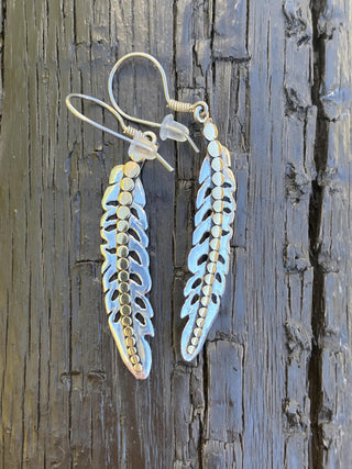 Kathy Kamei Feather Earrings / Final sale - No returns