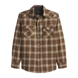 Canyon Shirt Taupe Gold Plaid