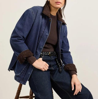 Women's Cascades Denim Barn Coat Dark Wash
