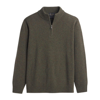 Wool 1/4 Zip Sweater Camo Heather