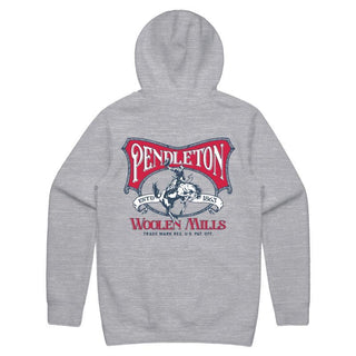 Men's Stockmen Stamp Graphic Hoody Carbon/Red