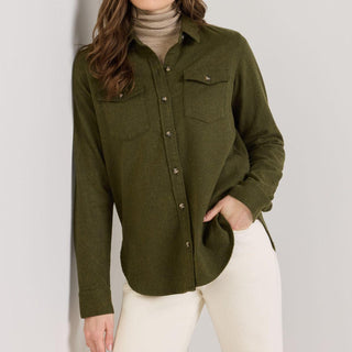 Women's Riley Flannel Shirt Dark Fir