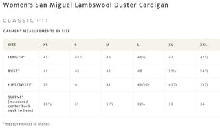 Lambswool Duster Sweater Black/Red San Miguel