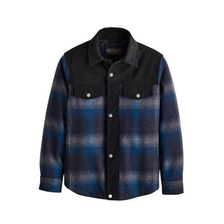 Timberline Shirt Jacket Grey Blue Plaid