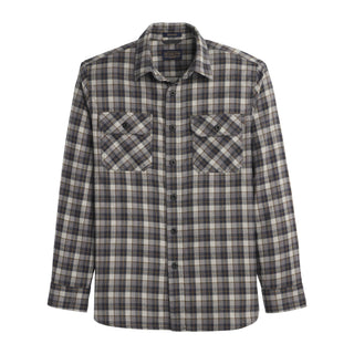 Burnside Flannel Shirt Grey Multi Plaid