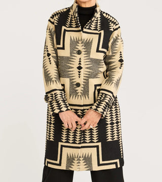 Timberline Jacquard Coat Harding Black Tan