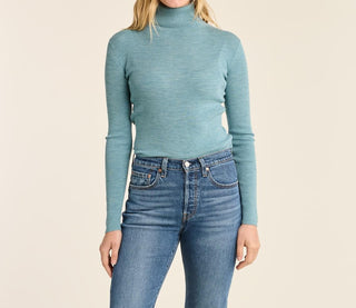 Merino Turtleneck Sea Blue