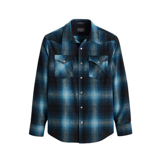 Canyon Shirt Turquoise Ombre Plaid