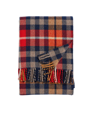 Fireside Throw Hickory, Navy And Rust