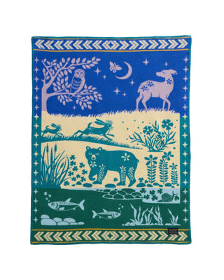 Children's Blanket Folk Forest