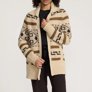 Woman's Westerley Long Sweater Tan/Brown