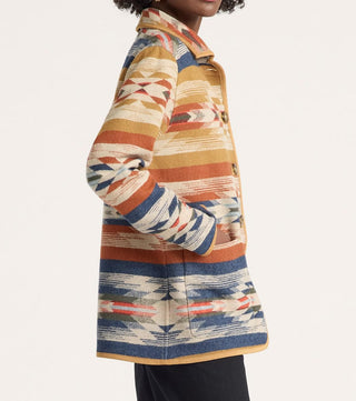 Reversible Wool Coat Wyeth Falls Tan