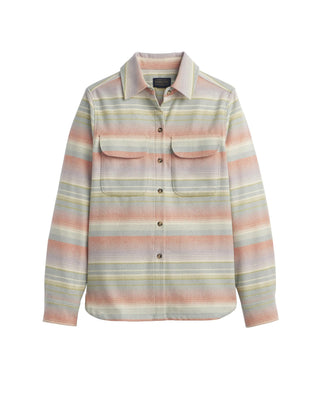 Women's Board Shirt Shale Coral Stripe