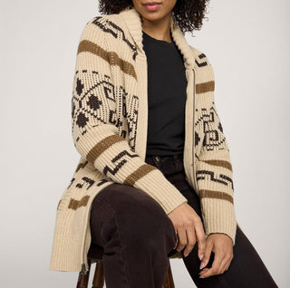 Woman's Westerley Long Sweater Tan/Brown